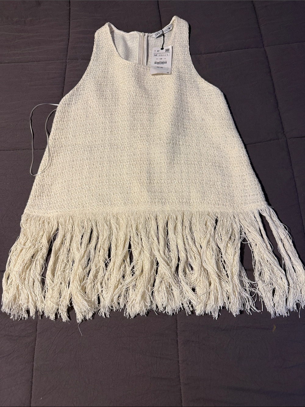 NWT Zara fringe top